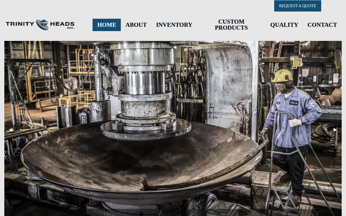 Homepage of Trinity Heads, INC.