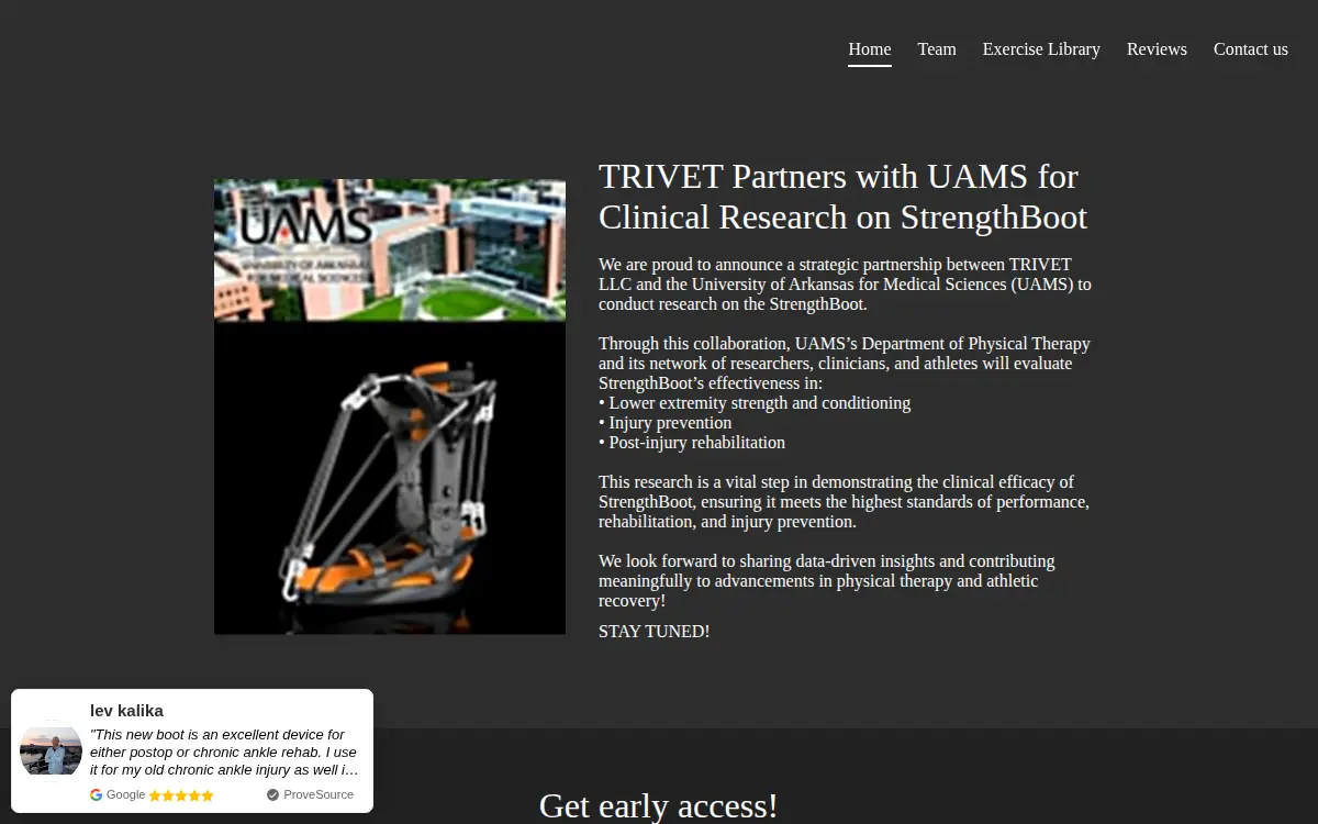 Homepage of Tri-vet LLC