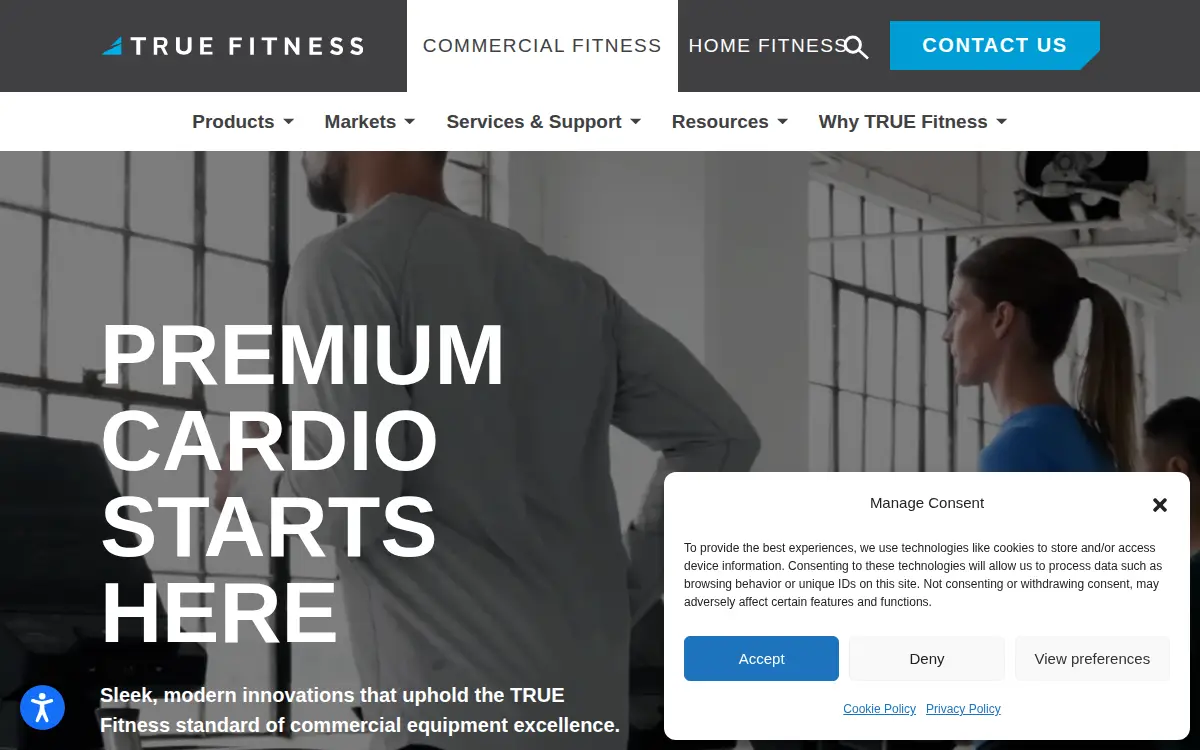 Homepage of True Fitness Technology INC