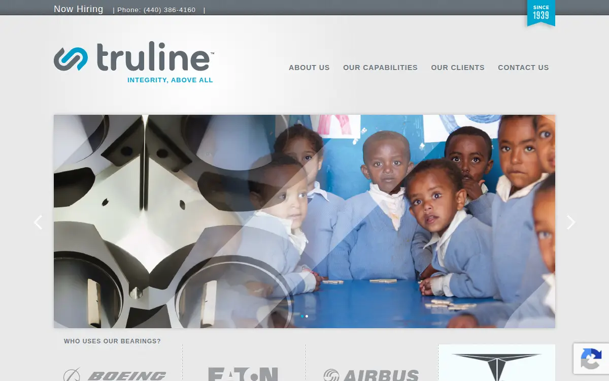 Homepage of Truline Industries, INC.