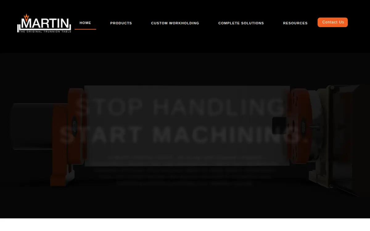 Homepage of Martin Machining Services, INC