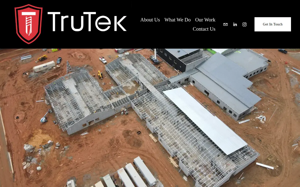 Homepage of Trutek Framing Systems LLC