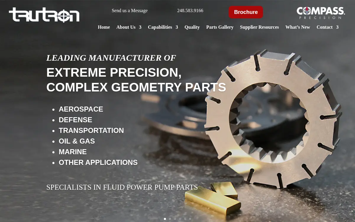 Homepage of Trutron LLC