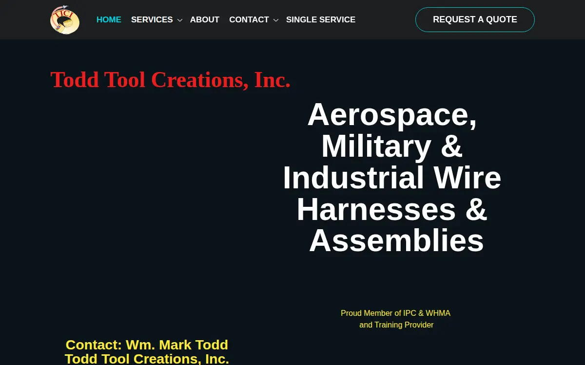 Homepage of Todd Tool Creations, INC.