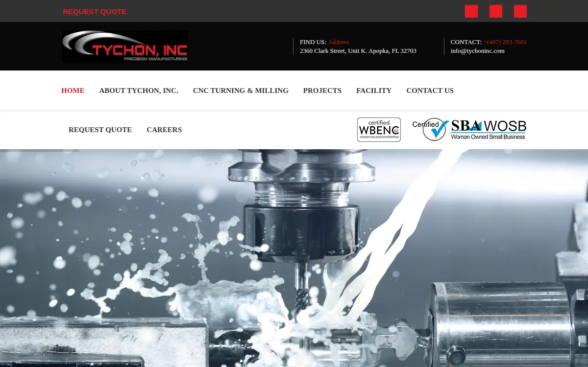 Homepage of Tychon, INC.