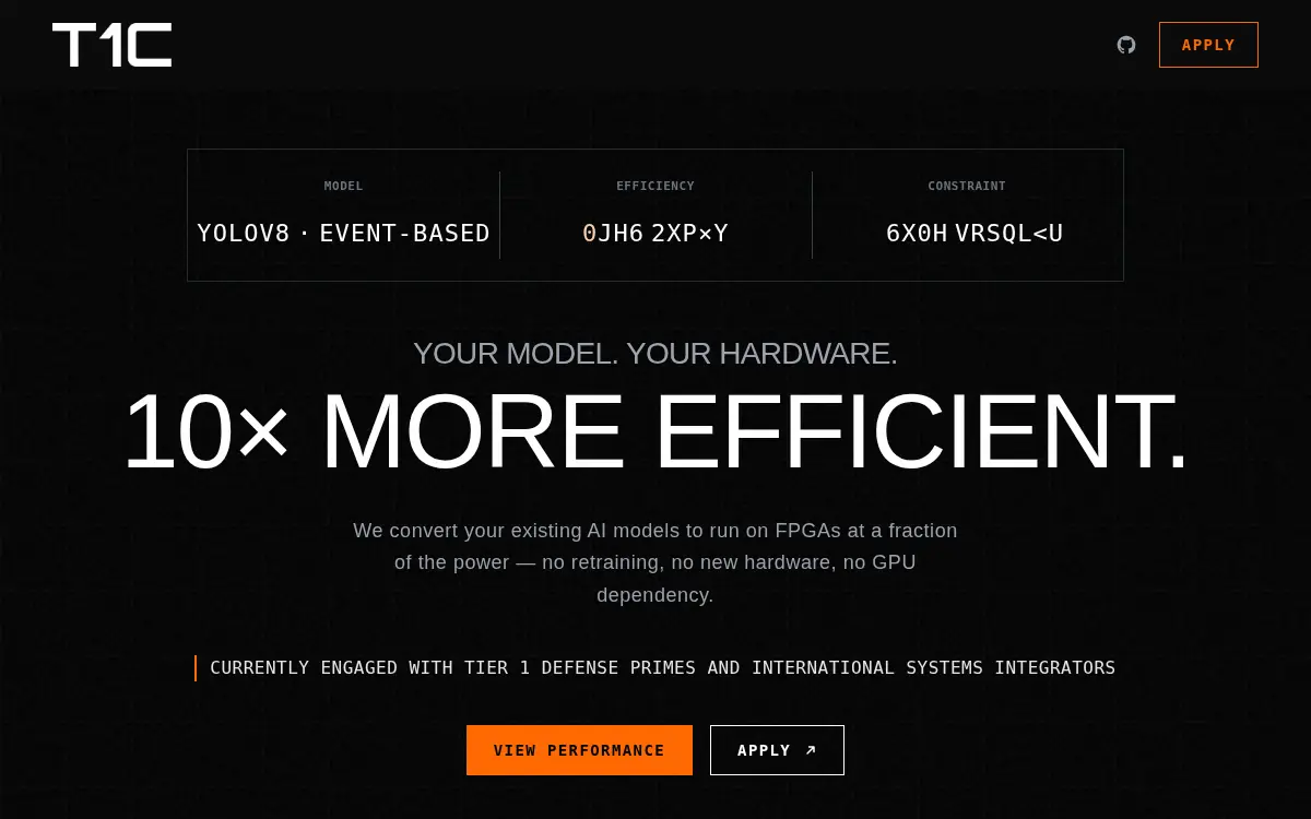 Homepage of Type 1 Compute INC