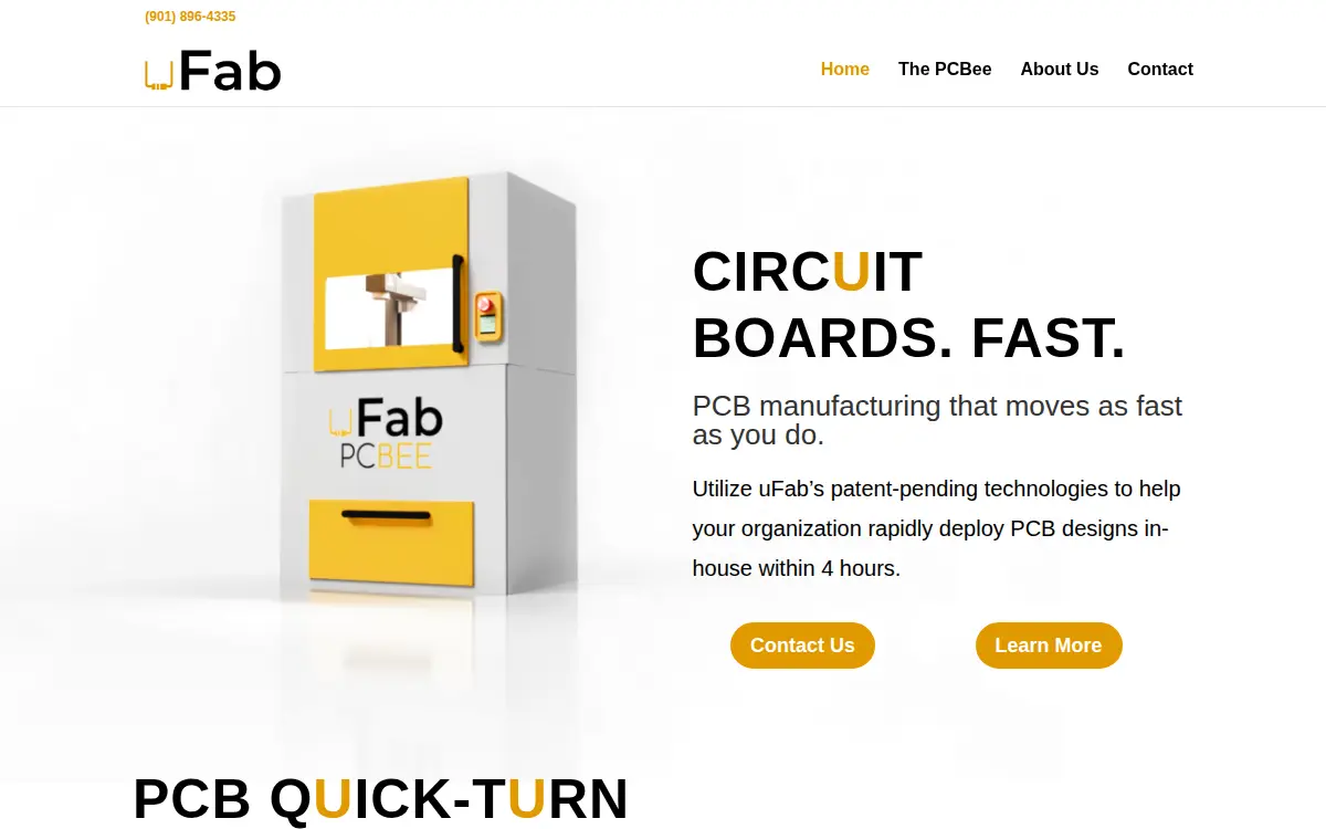 Homepage of Ufab Corporation