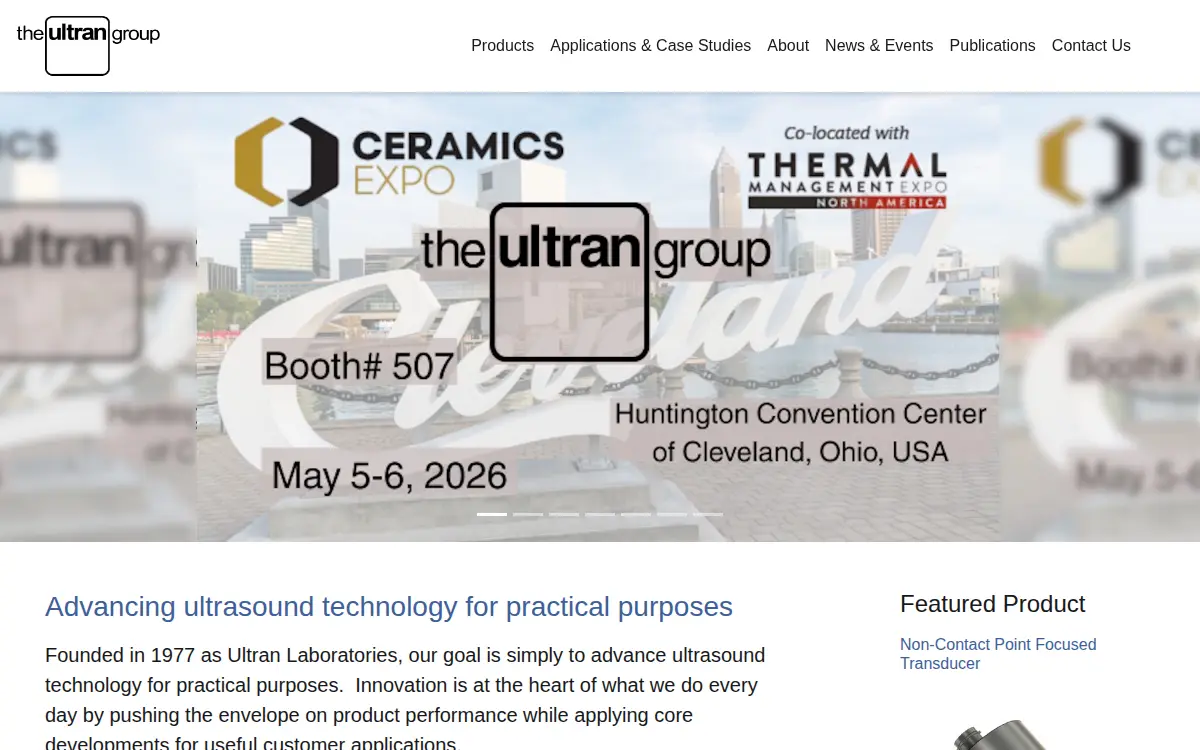 Homepage of The Ultran Group, INC.