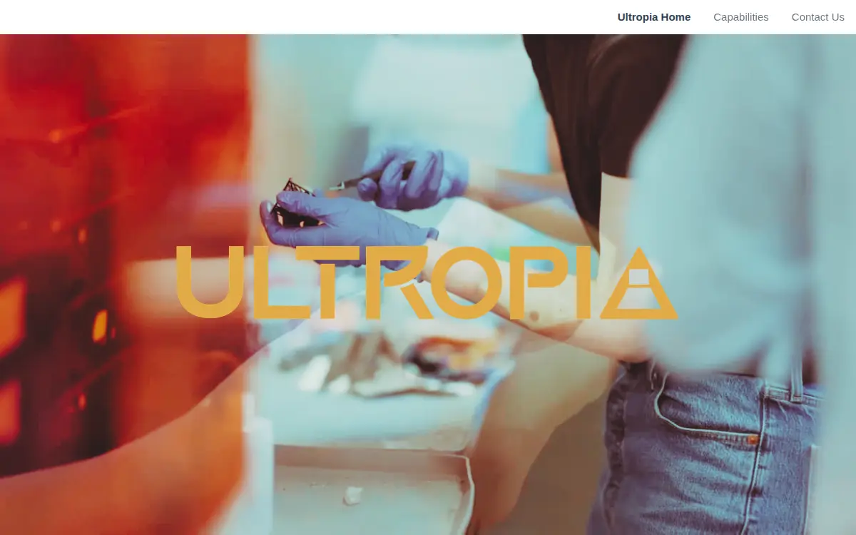 Homepage of Ultropia CORP