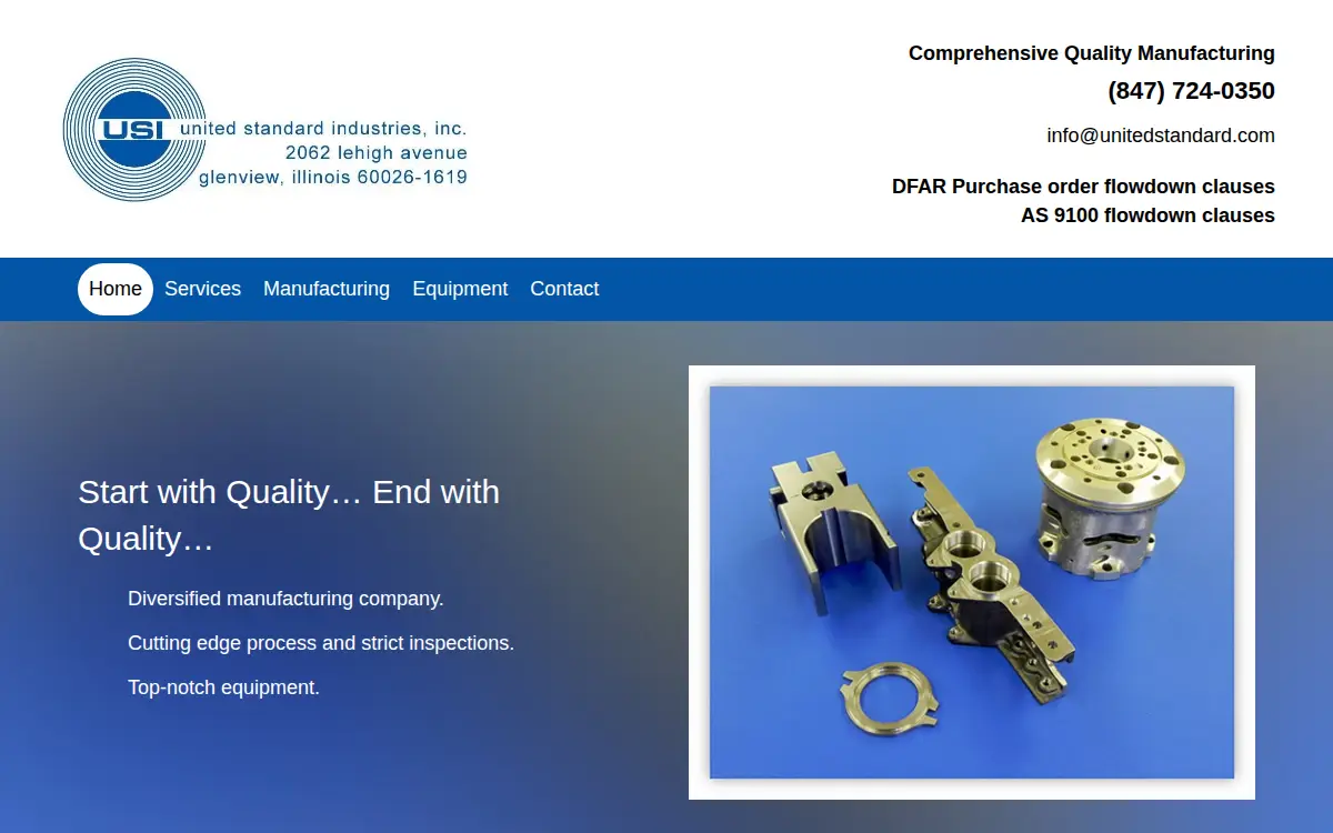 Homepage of United Standard Industries INC