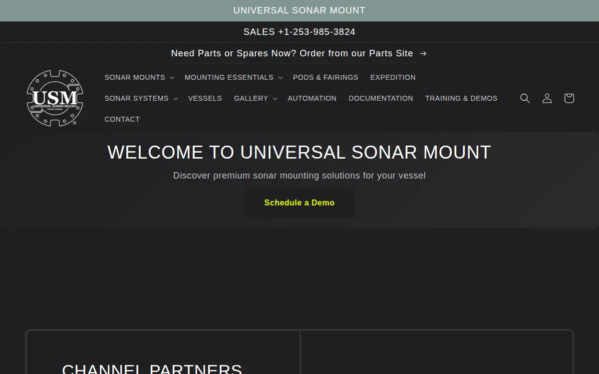 Homepage of Universal Sonar Mount
