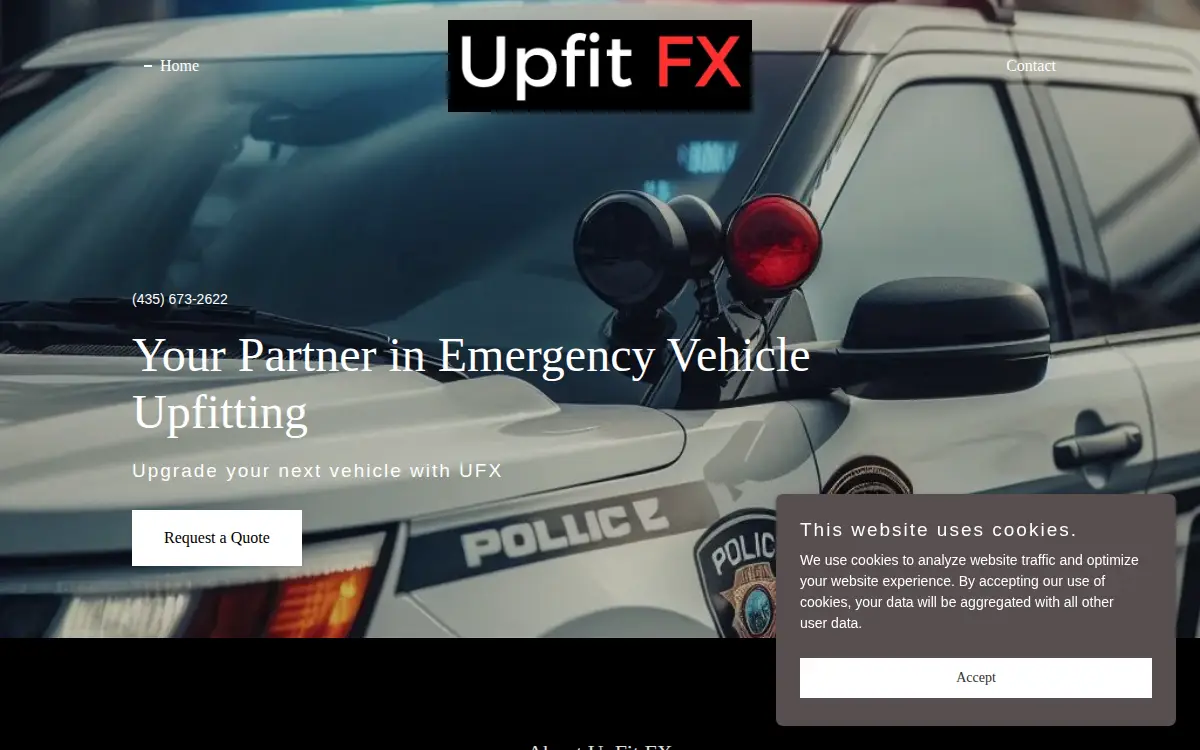 Homepage of Upfit Fx Business Management, INC.
