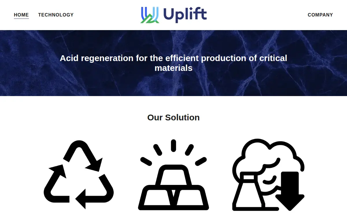 Homepage of Uplift Geosystems LLC