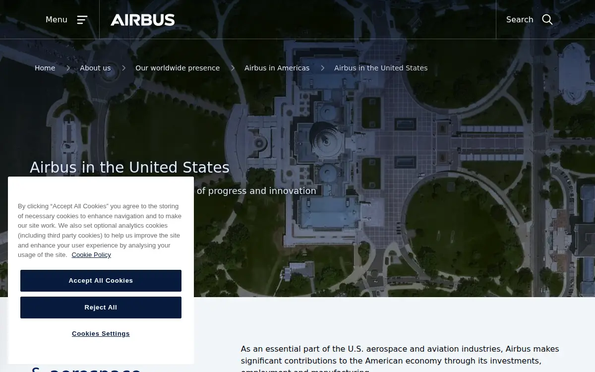 Homepage of Airbus Helicopters, INC.