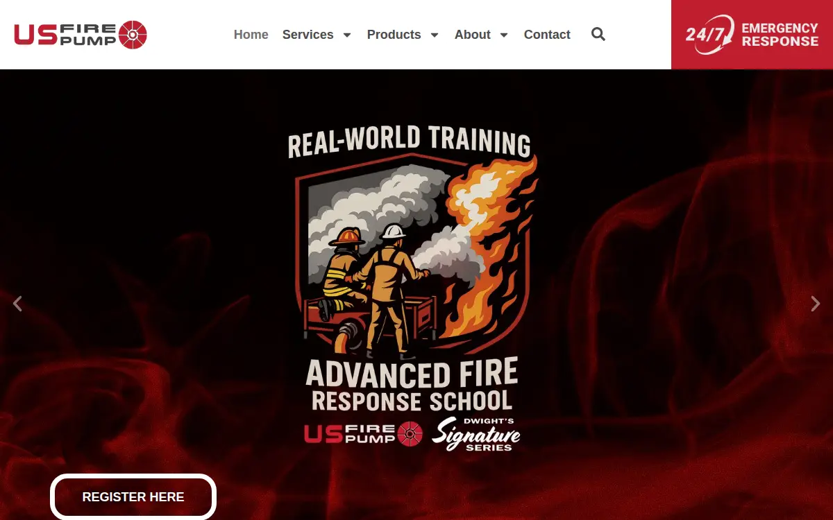 Homepage of US Fire Pump Company, L.l.c.
