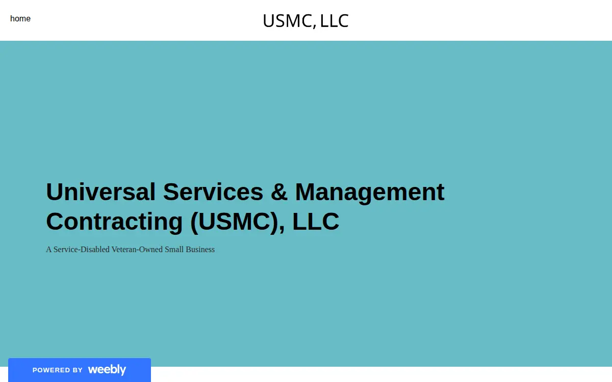 Homepage of Universal Services & Management Contracting, LLC