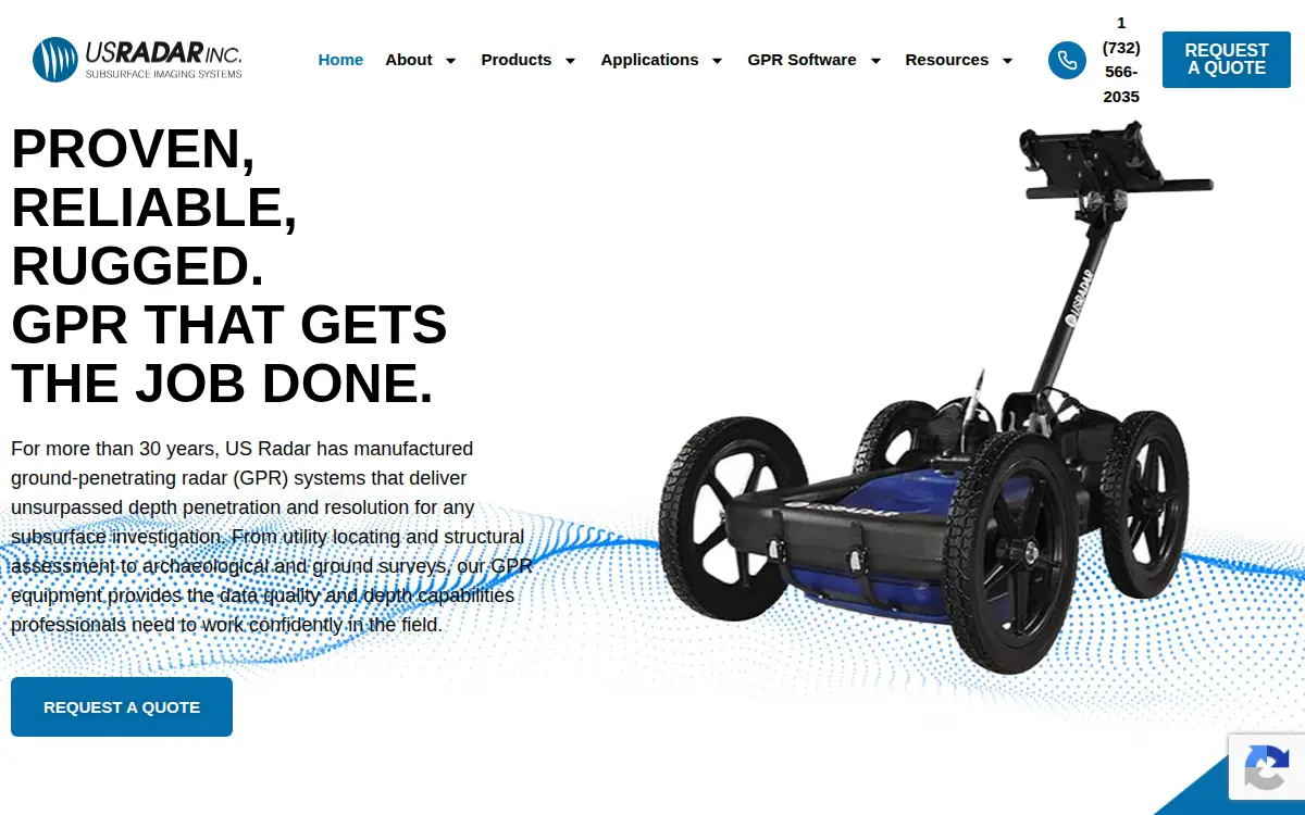 Homepage of US Radar INC