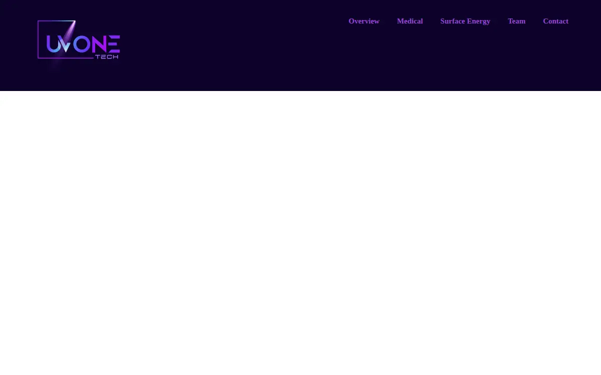 Homepage of Uv One Hygienics INC.