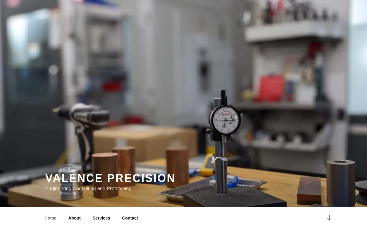 Homepage of Valence Precision LLC