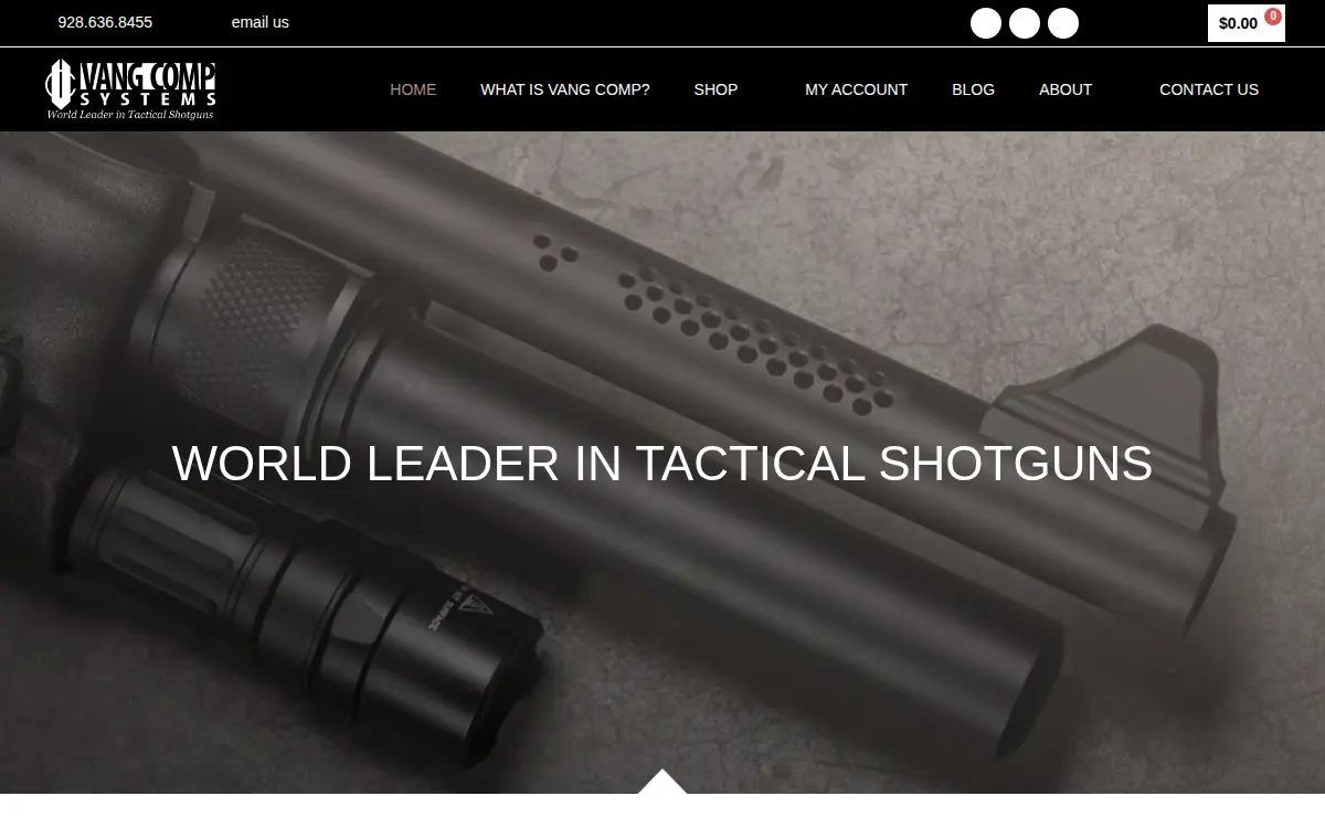 Homepage of Vang Comp Systems LLC