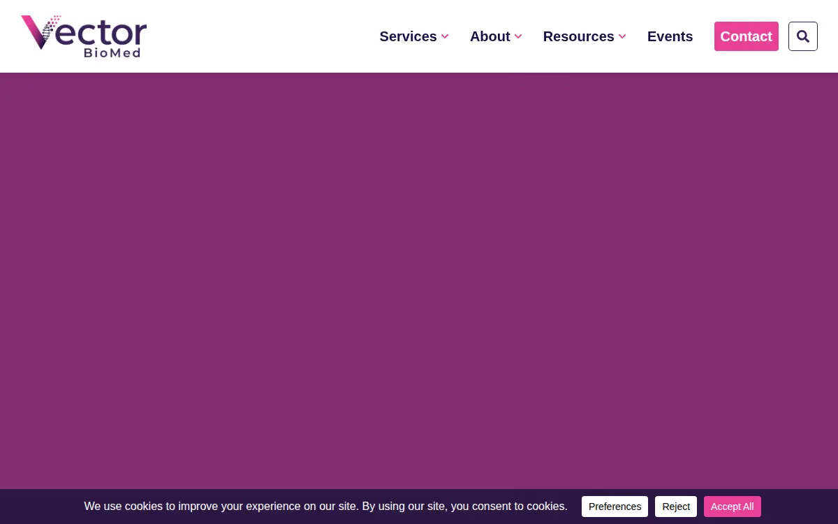 Homepage of Vector Biomed INC.