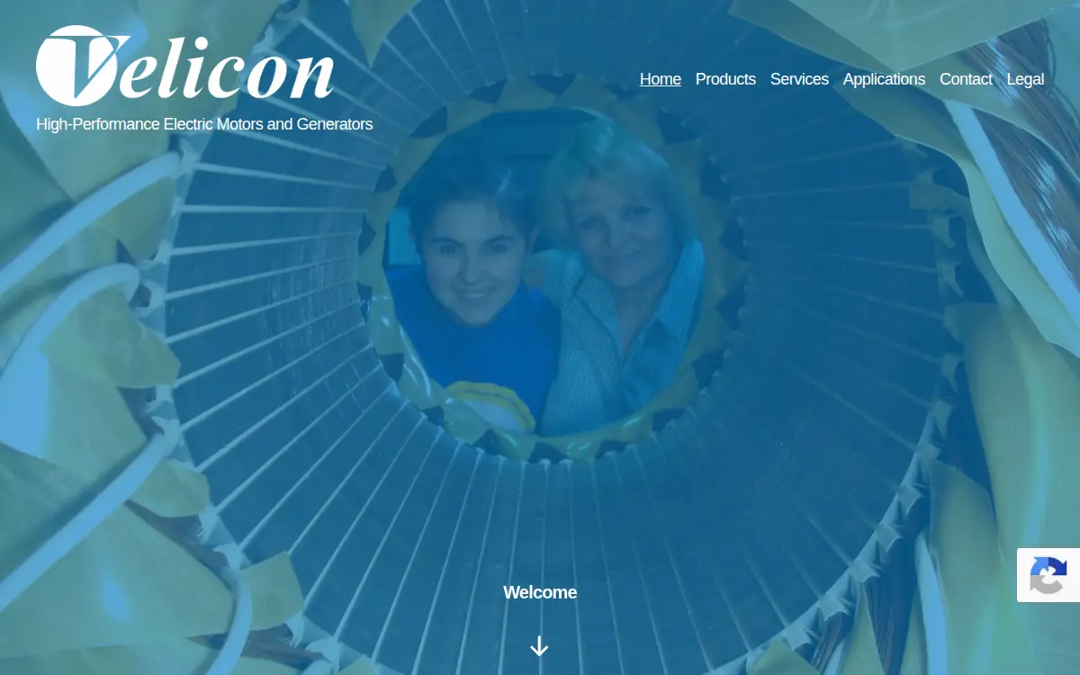Homepage of Velicon Limited
