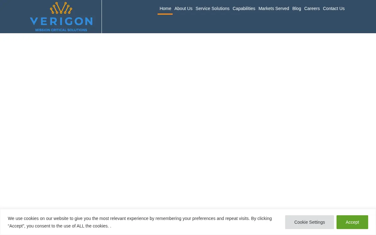 Homepage of Verigon LLC