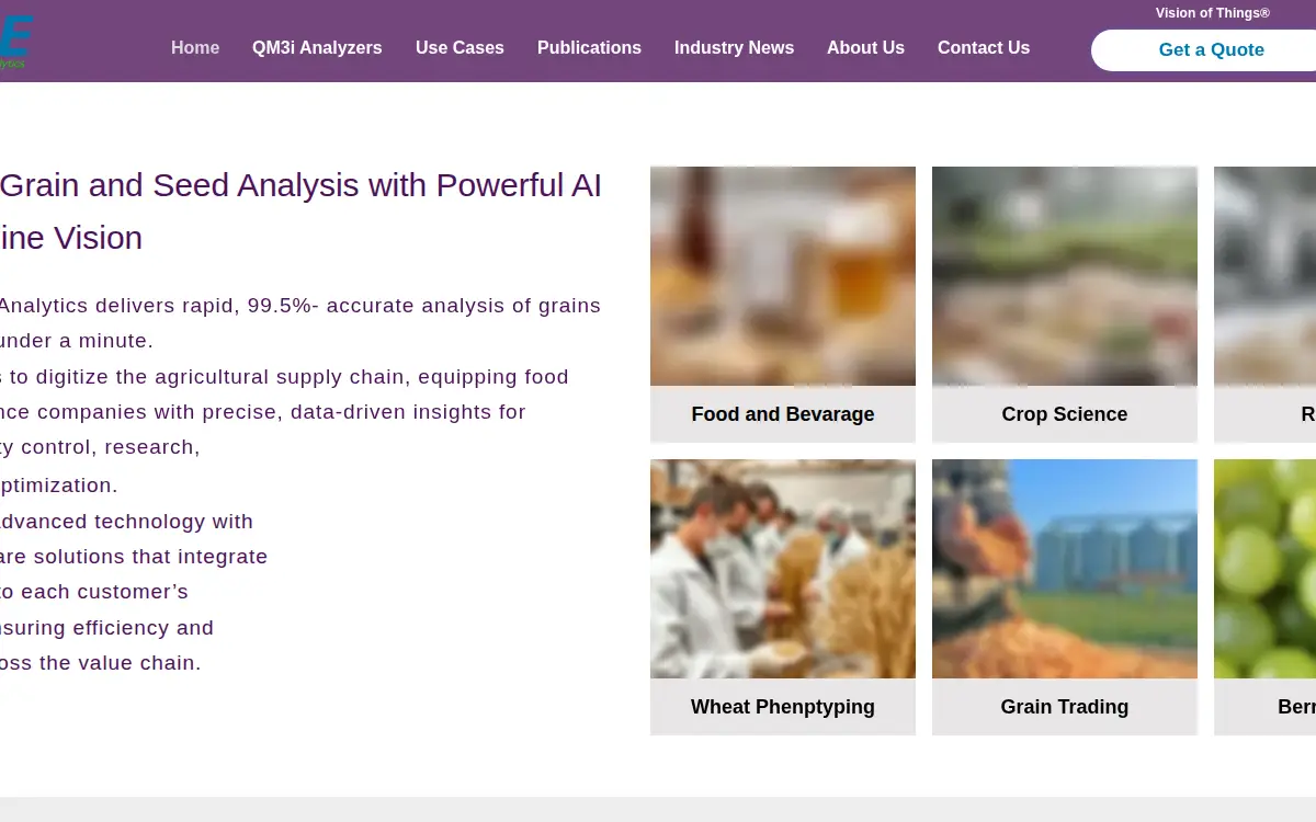 Homepage of Vibe Imagining Analytics, INC