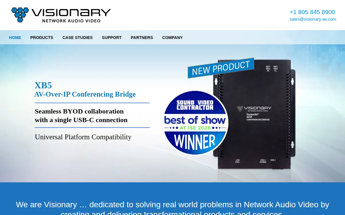 Homepage of Visionary Solutions, INC