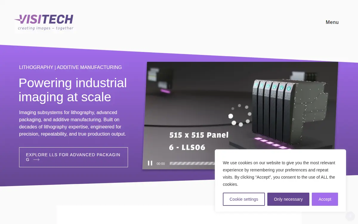 Homepage of Visitech Americas INC