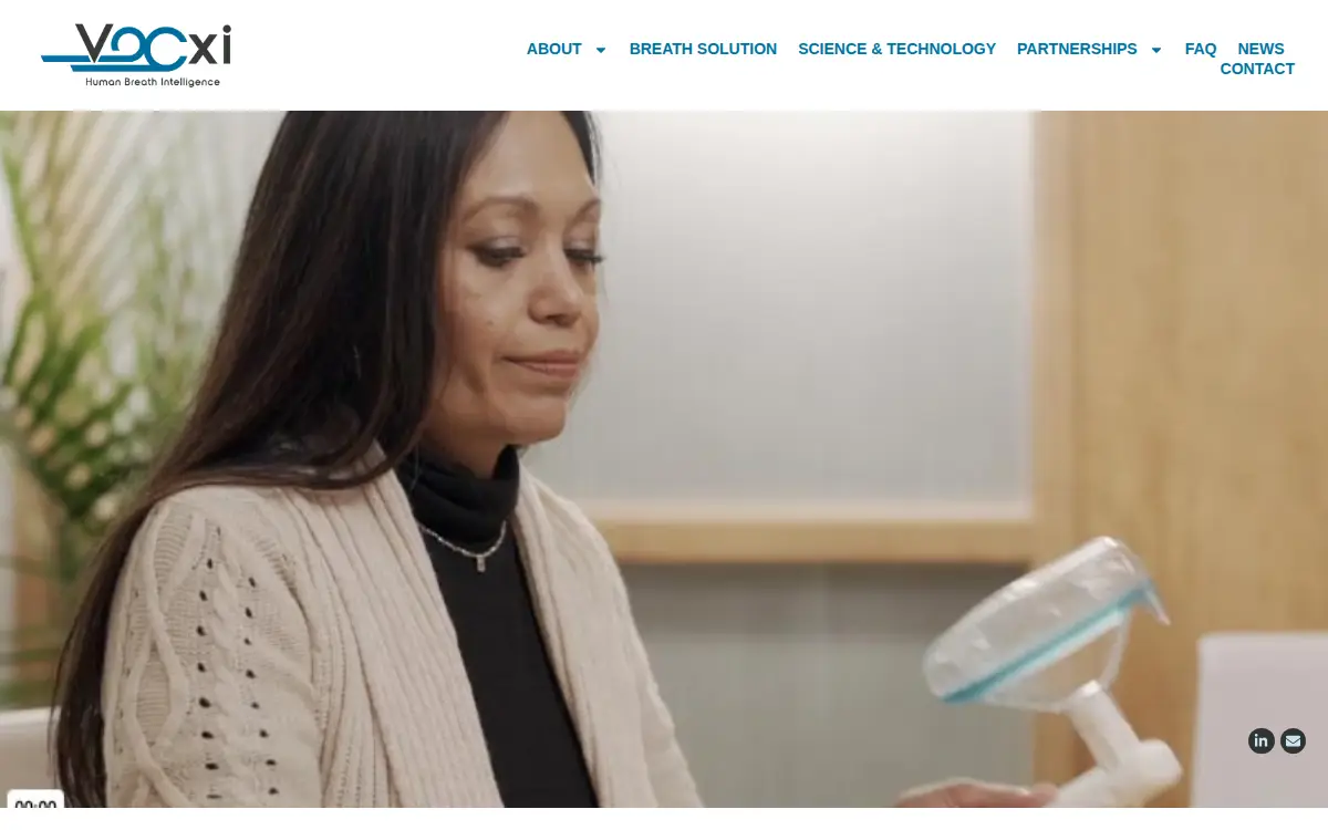 Homepage of Vocxi Health, INC.
