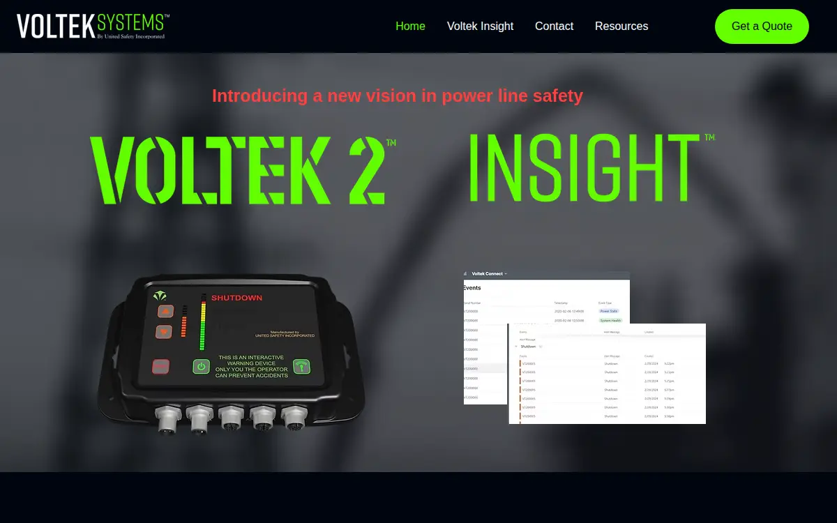 Homepage of United Safety INC