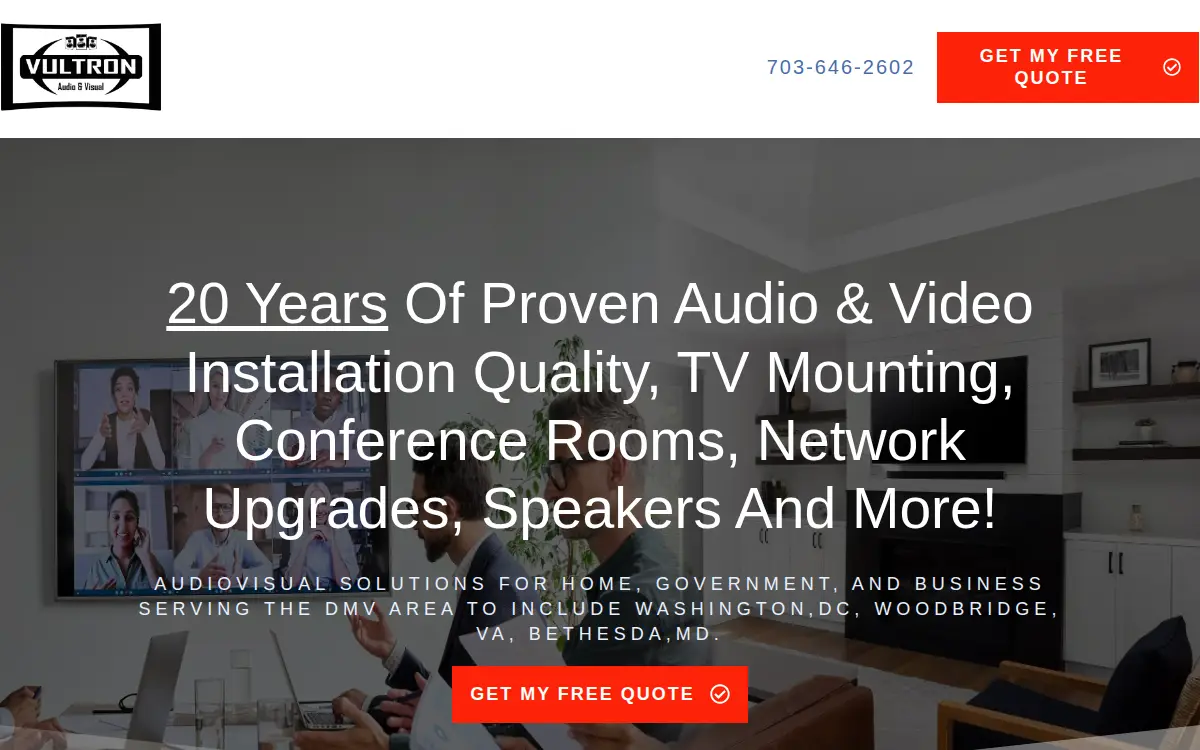 Homepage of Vultron LLC