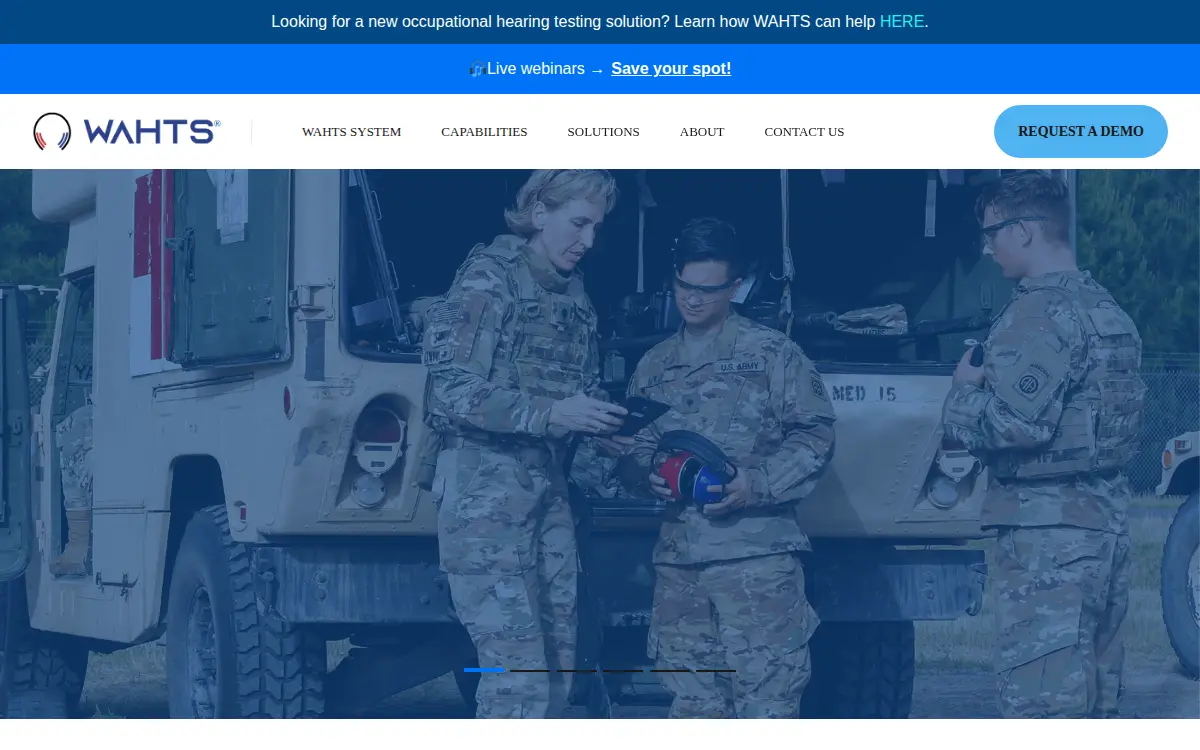 Homepage of Wahts Hearing LLC