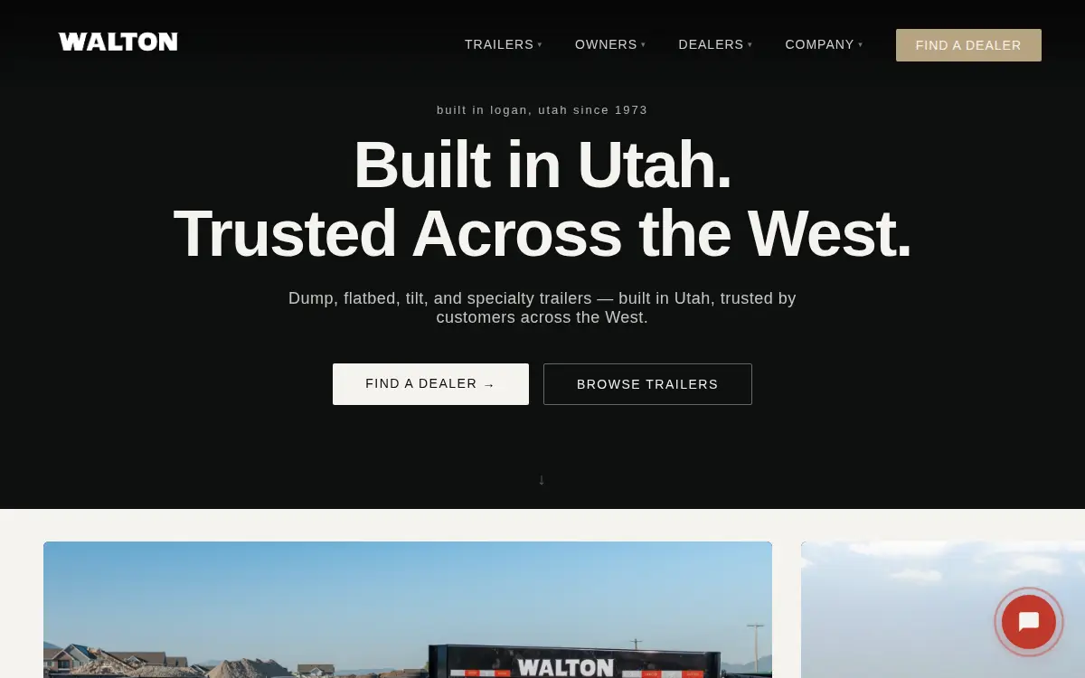 Homepage of Walton Transportation, LLC