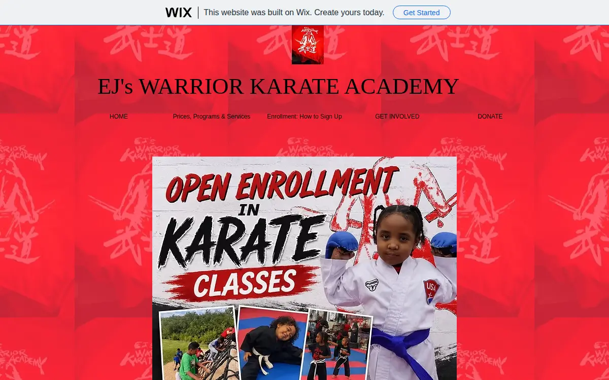 Homepage of Warriors Karate Academy