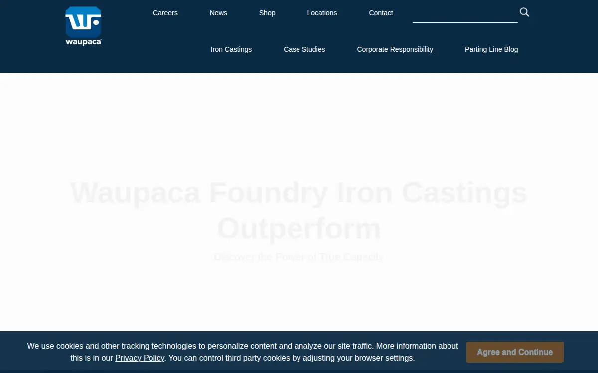 Homepage of Waupaca Foundry, INC