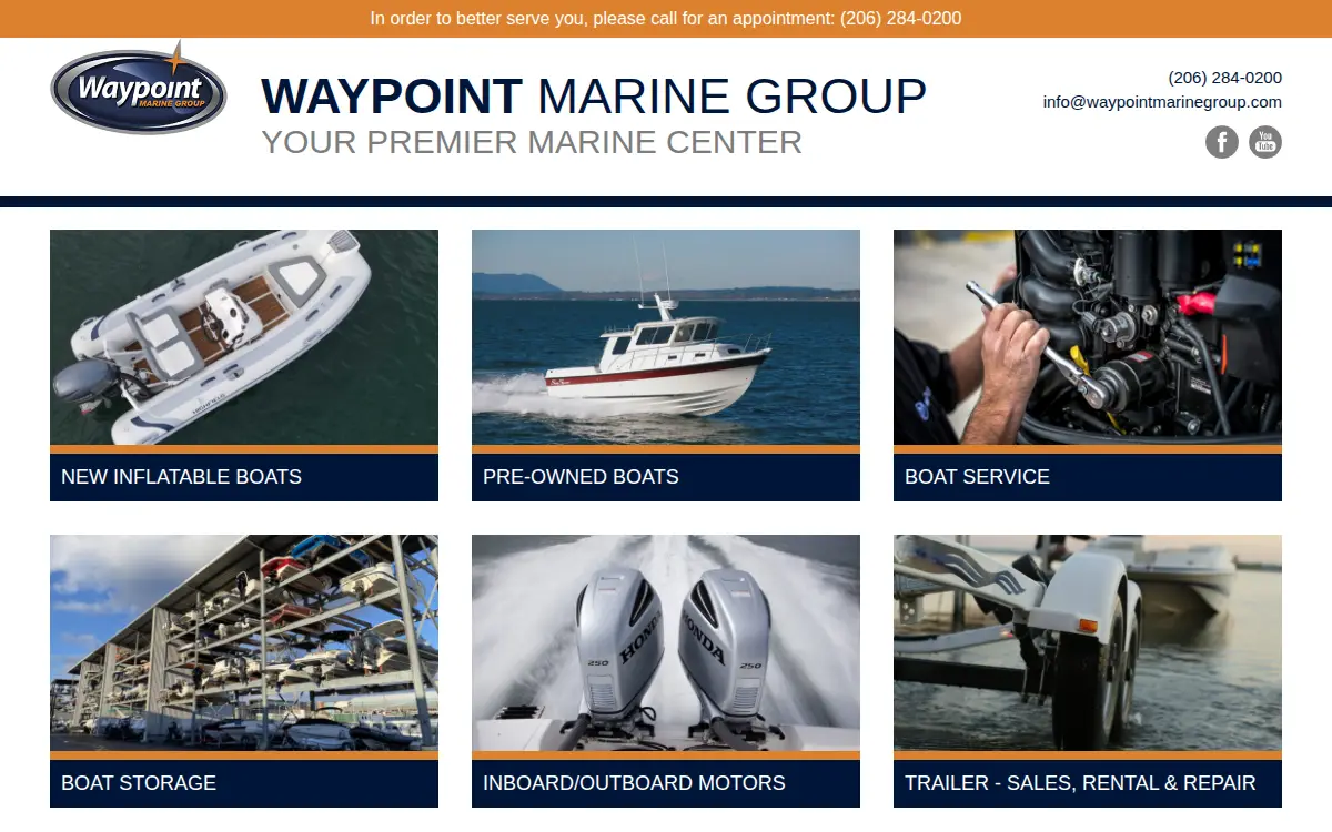 Homepage of Marine Lenders Services, LLC