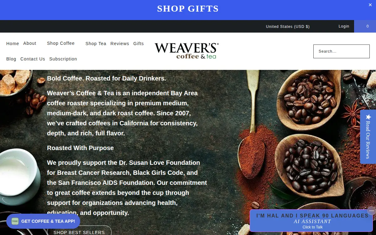 Homepage of Wild Card Roasters, LLC