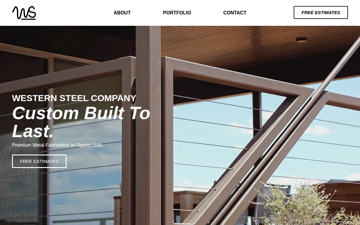 Homepage of Western Steel LLC