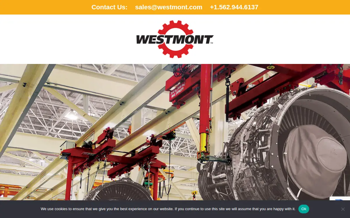Homepage of Westmont Industries LLC