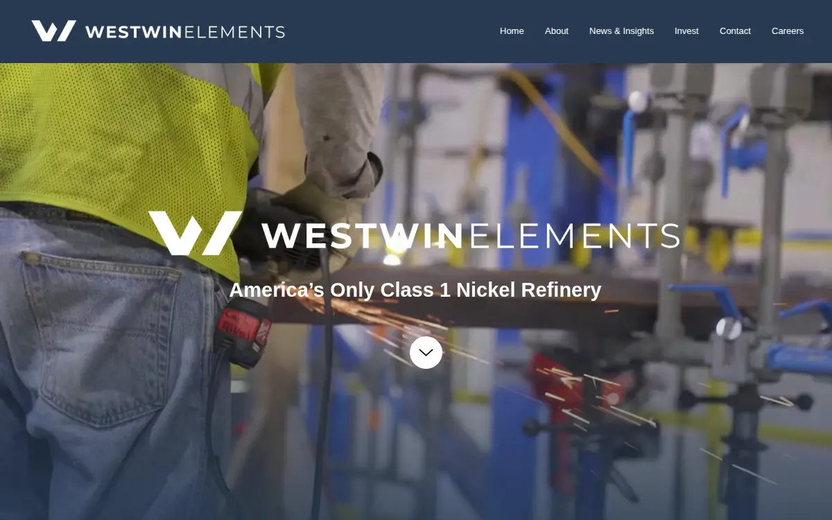 Homepage of Westwin Elements, INC.
