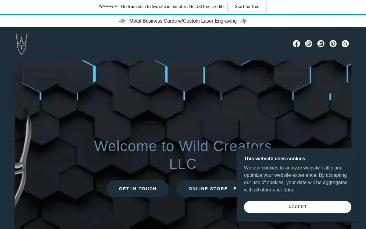 Homepage of Wild Creators LLC