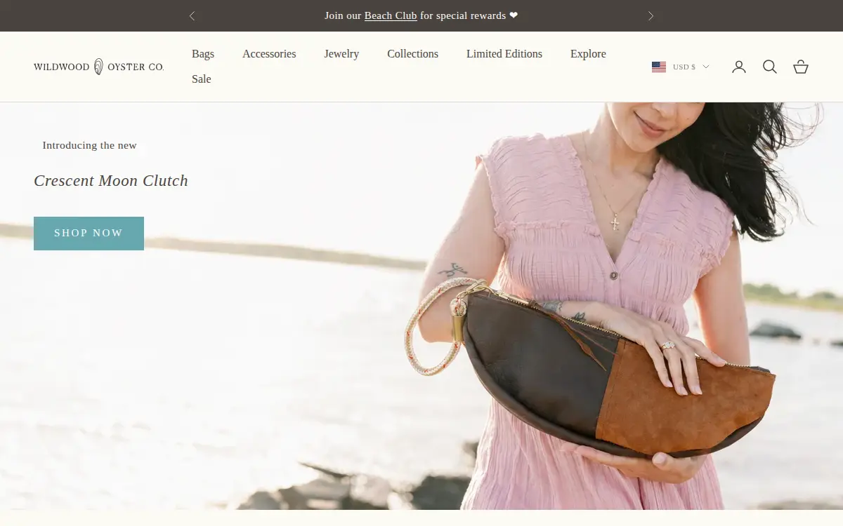 Homepage of Wildwood Oyster CO. LLC