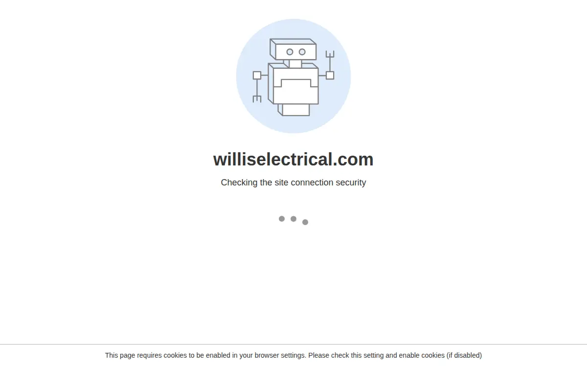 Homepage of Willis Electrical Sales of Texas, LLC.