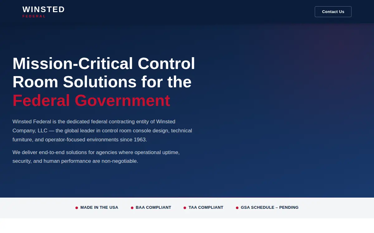 Homepage of Winsted Federal LLC