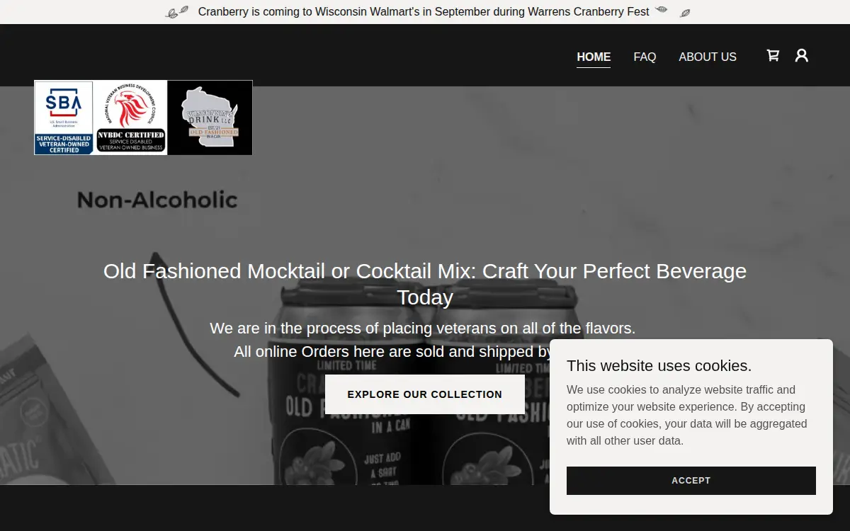 Homepage of Wisconsin's Drink LLC