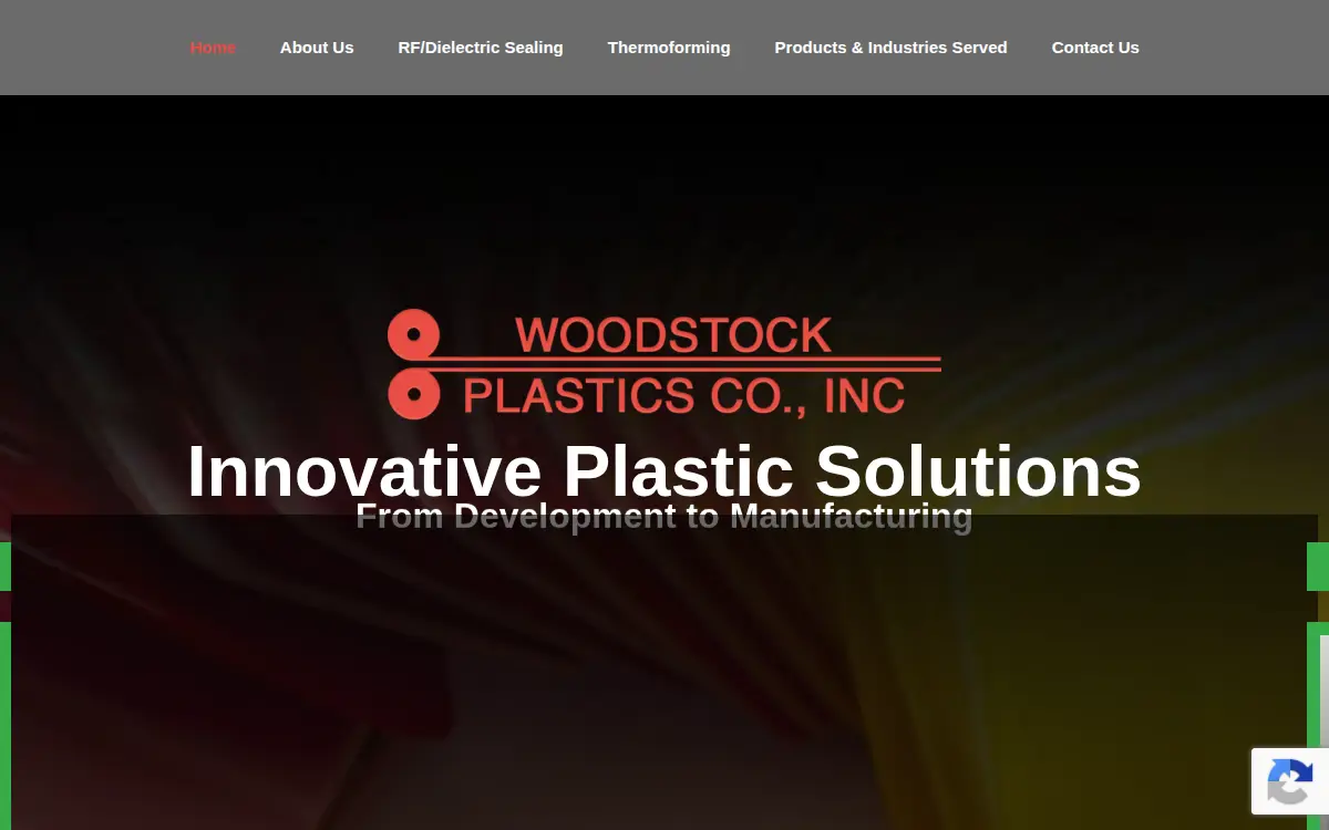 Homepage of Woodstock Plastics CO INC