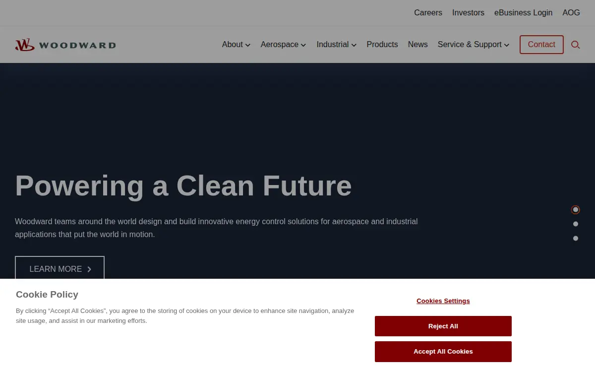 Homepage of Woodward Fst, INC