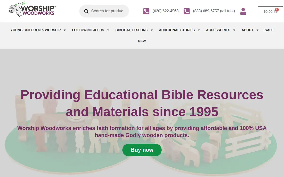 Homepage of Worship Woodworks INC
